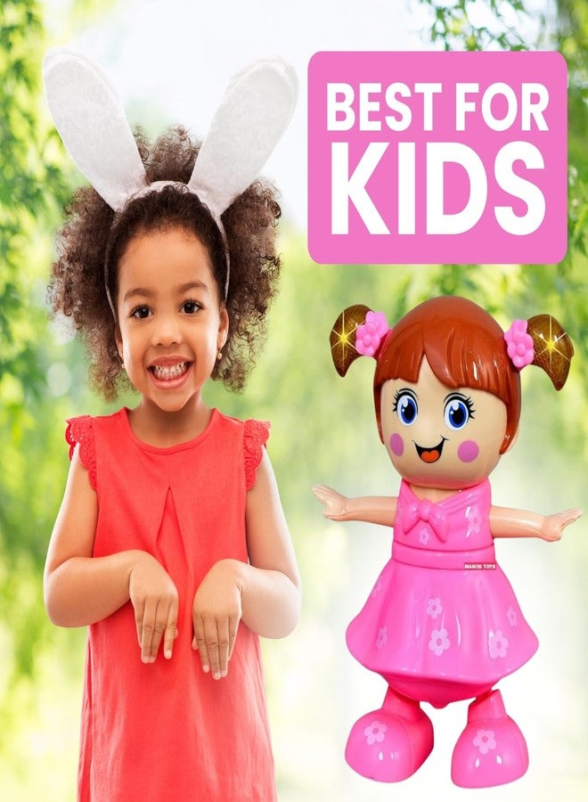 Sisq Dancing Baby Girl Robot Toy with 3D Lights and Music | Ages 3+, Multicolour - Image 5